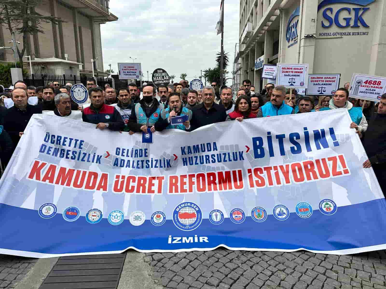 Memur-Sen Konfederasyonu, 81 ilde eş zamanlı olarak kamudaki ücret dengesizliği