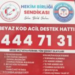 Hekim Birliği Sendikası önemli bir hizmeti daha başlatarak, Beyaz Kod