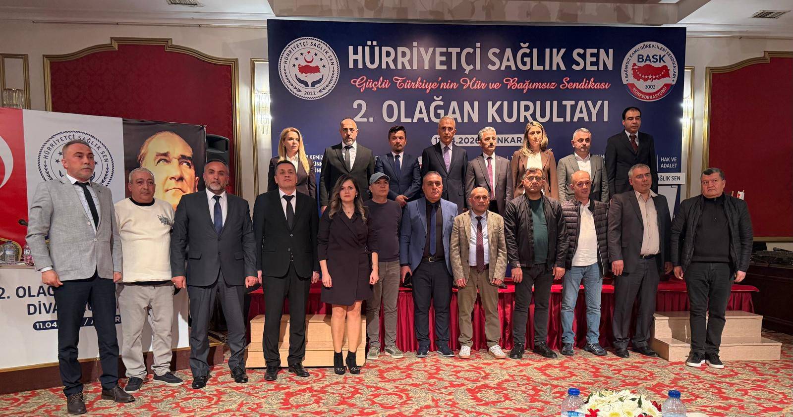Hızla büyüyen Hürriyetçi Sağlık Sen’in 2. Olağan Kongresi Ankara’da gerçekleşti. 