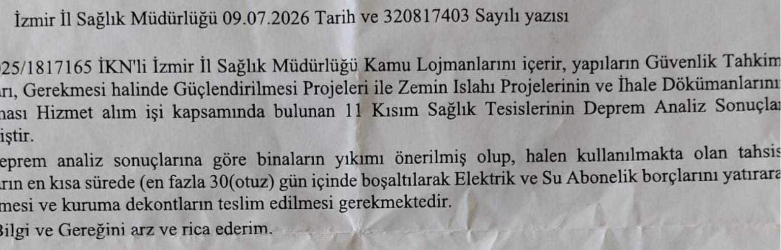 Kiraz Devlet Hastanesi Lojmanı Boşaltıldı: Aynı Binadaki 112 İstasyonu Neden Faaliyette?