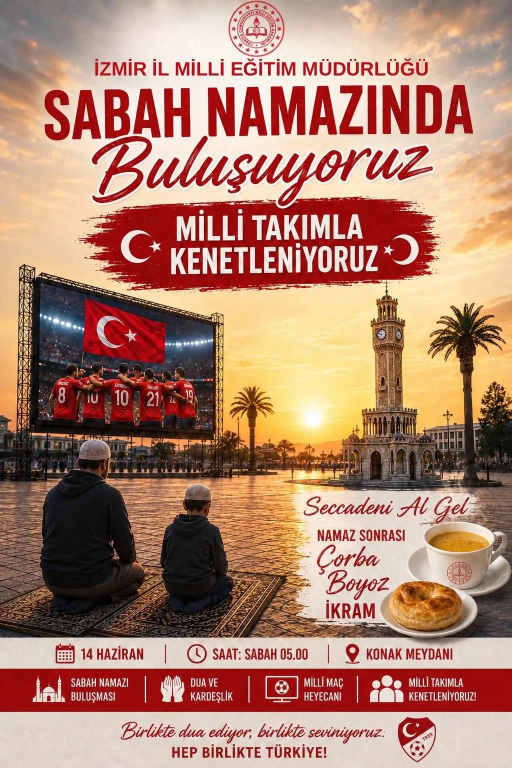 “Sabah Namazında Buluşuyoruz” Mesajlı Milli Maç Paylaşımı Tepki Çekti